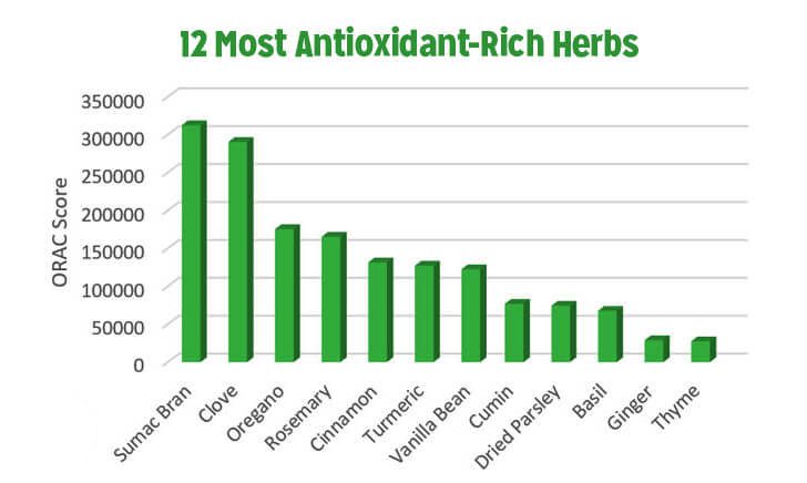 antioxidant-rich herbs