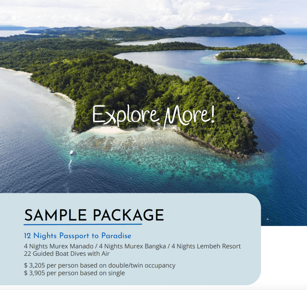 View Sample Package bunaken bangka lembeh