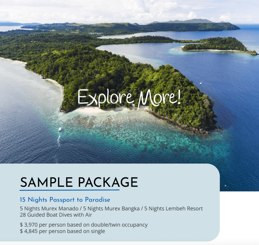 View Sample Package bunaken bangka lembeh