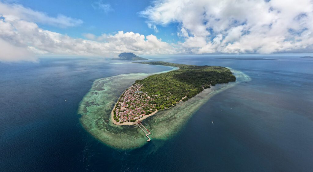 Bunaken Island drone