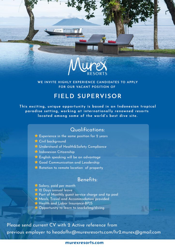 Job Ads Murex (Field Supervisor)
