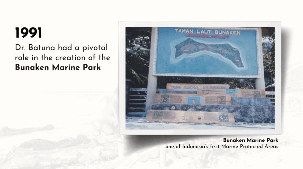 Dr. Batuna and Bunaken Award
